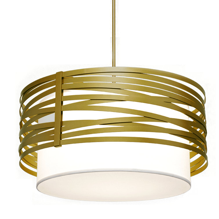 Matte Black Handcrafted Steel Drum Pendant Light