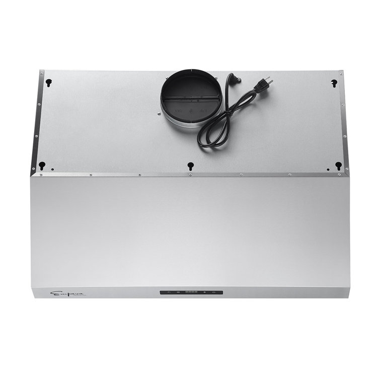 30" Brushed Stainless Steel Under Cabinet Range Hood with Charcoal Filter