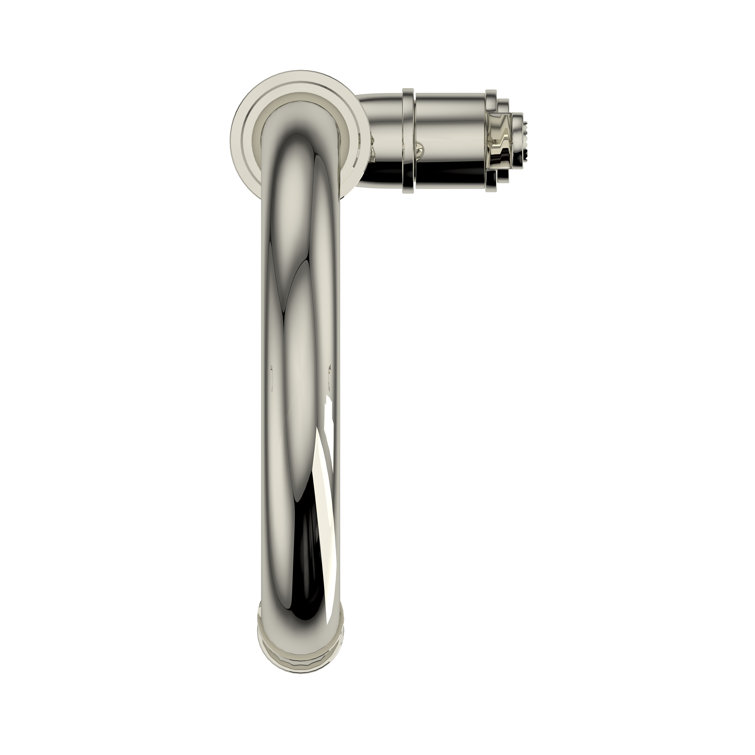Polished Nickel Brass Pull-Down Kitchen Faucet with Spray