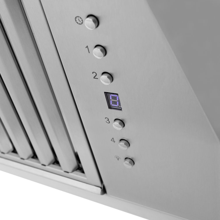 36" Hand-Hammered Copper Wall Mount Range Hood with Charcoal Filter
