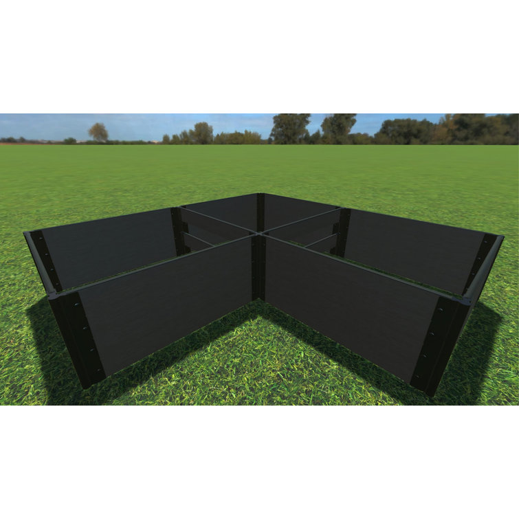 Weathered Wood 'Arrowhead' 8x8 Raised Garden Bed Kit