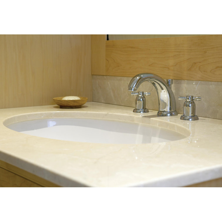 Elegant Transitional 5'' Polished Nickel Brass Widespread Faucet