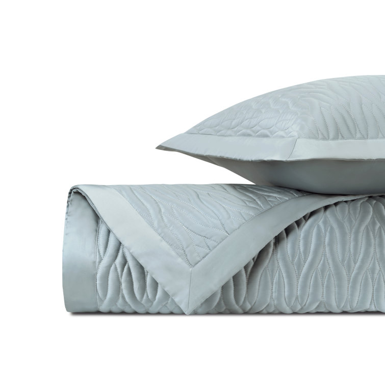 Sion Queen Light Blue Cotton Quilt Set