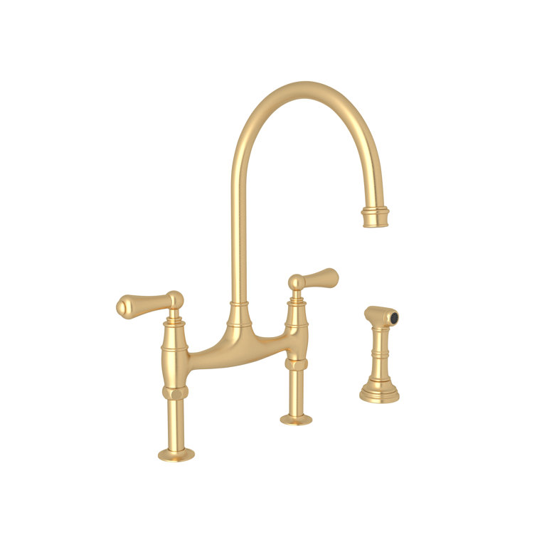 Classic Georgian 16'' Polished Nickel Deck Mounted Kitchen Faucet