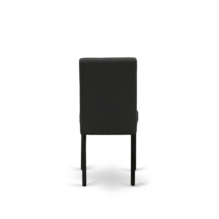 Linen White Modern Dining Set with Light Sable Chairs - 72x30
