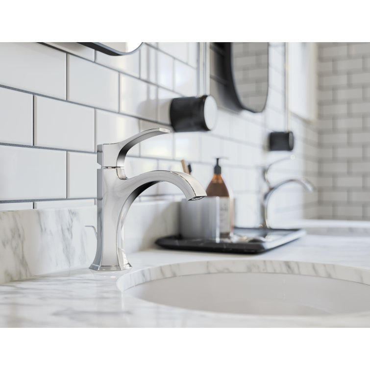 Locarno Art Deco Chrome Single-Hole Bathroom Faucet