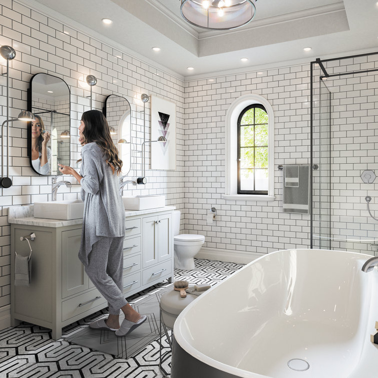 Locarno Polished Nickel Single-Hole High-Arc Bathroom Faucet