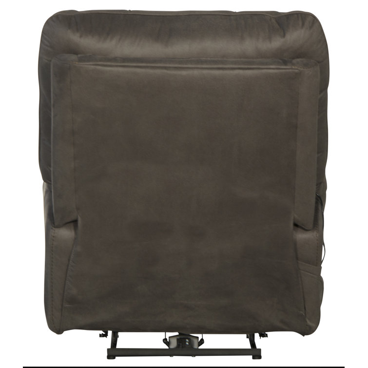 Charcoal Traditional Massage Recliner with Heat and Lumbar Support