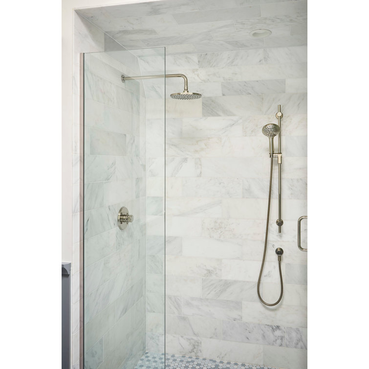 8" Satin Nickel Ceiling Mounted Rain Showerhead