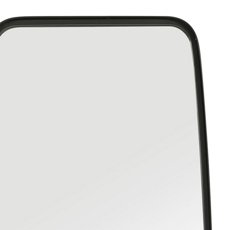 Rectangular Black Metal Full Length Wall Mirror