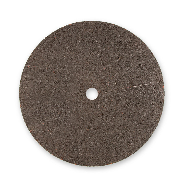 Permanent Mulch Recycled Rubber Tree Ring in Dark Brown