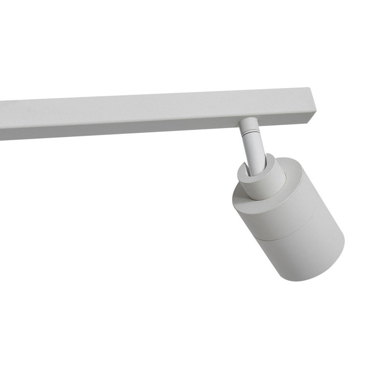 Matte White Steel Adjustable LED Track Pendant Light