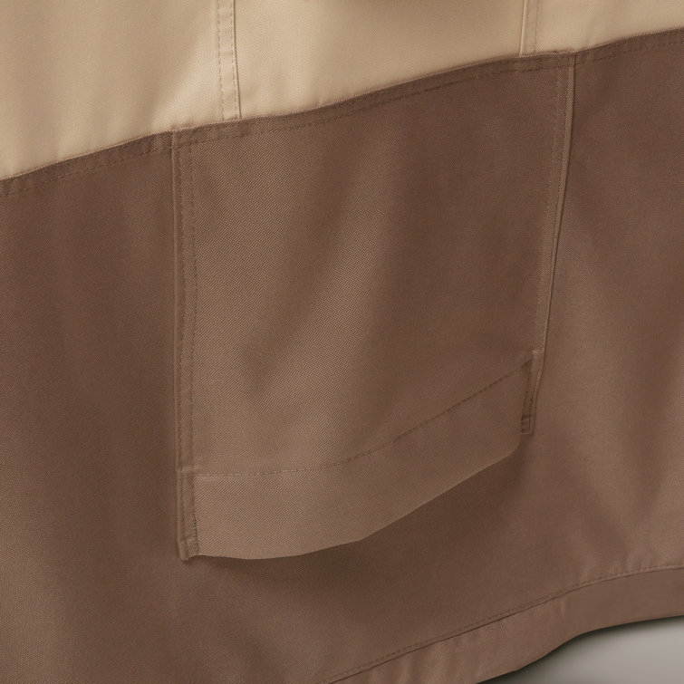 Veranda's Best Brown and Beige Waterproof Patio Chair Cover