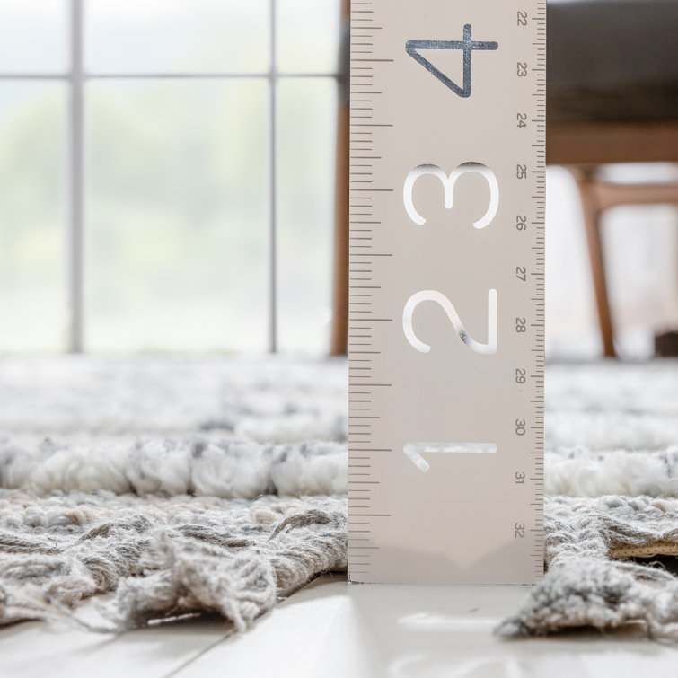 Ivory Geometric Synthetic Reversible Runner Rug