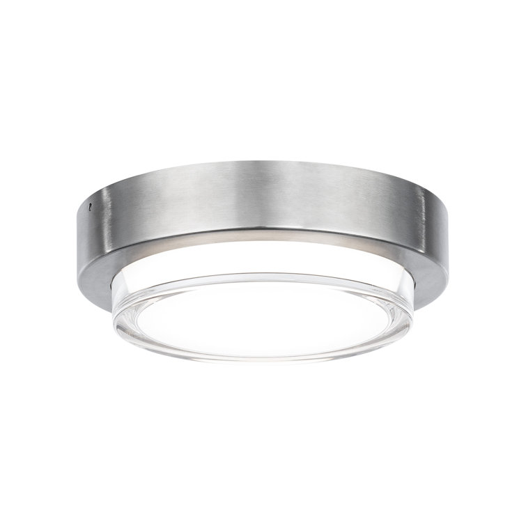 Zenith Modern LED Flush Mount in Stainless Steel