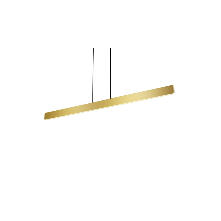 Matte Black and Gold LED Island Pendant for Indoor/Outdoor