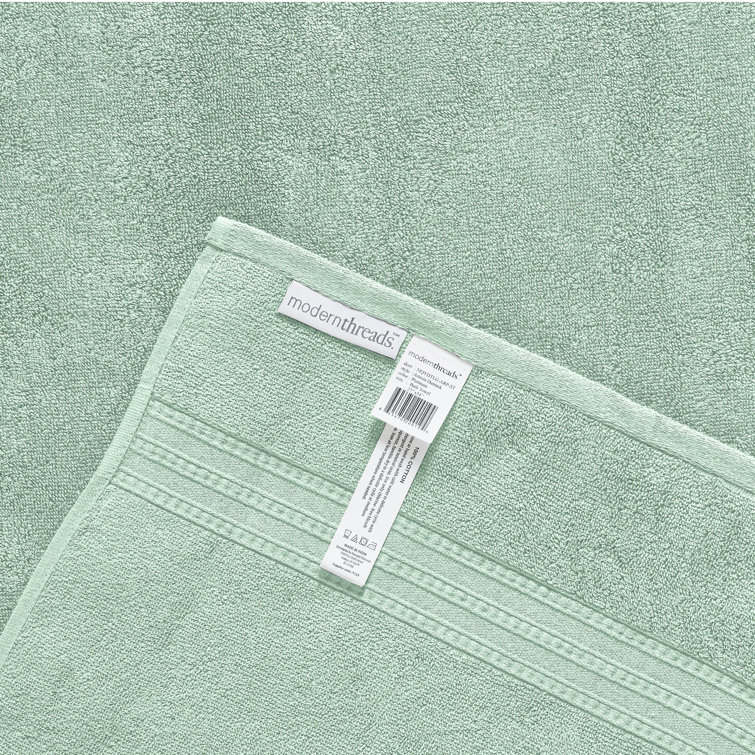 Artesia Damask Sage Cotton 6-Piece Towel Set