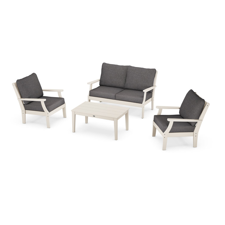 Sand and Ash Charcoal 4-Piece Deep Seating Set