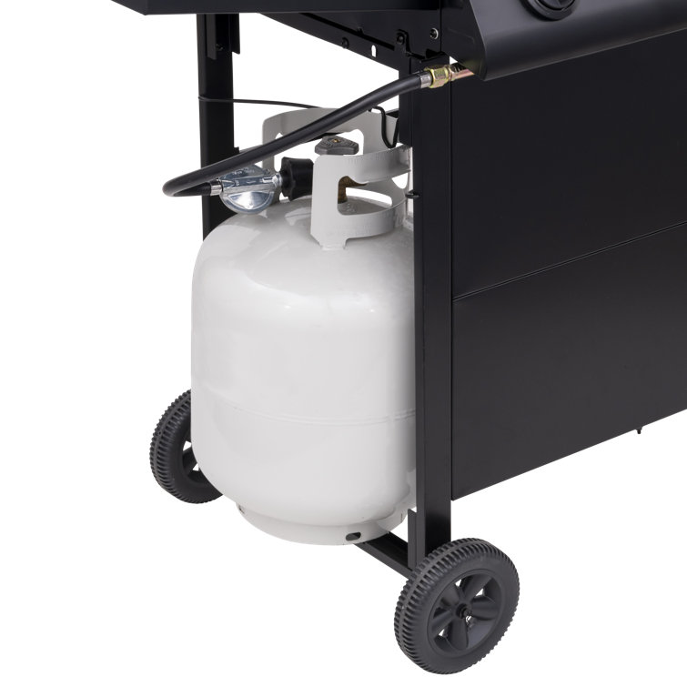 American Gourmet 4-Burner Black Stainless Steel Propane Gas Grill
