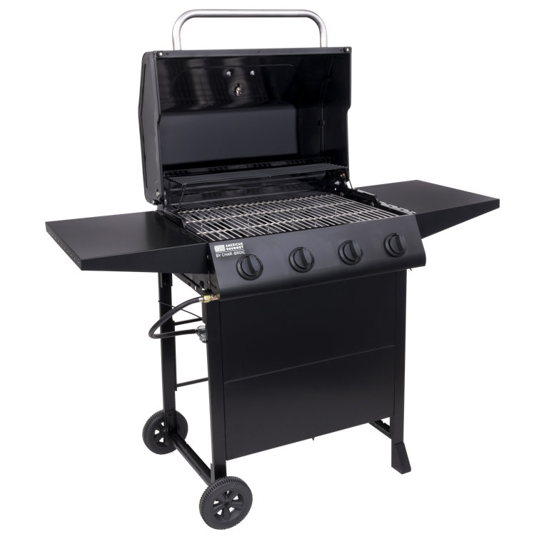 American Gourmet 4-Burner Black Stainless Steel Propane Gas Grill
