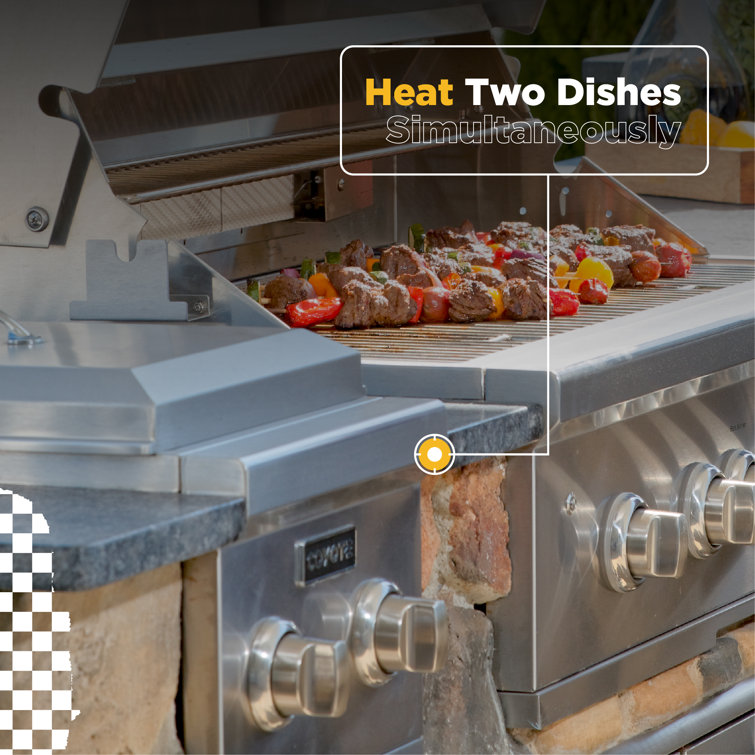 Coyote 12" Stainless Steel Double Side Burner with Cover