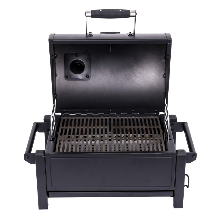 Rambler 218 sq in Heavy-Duty Black Steel Tabletop Charcoal Grill