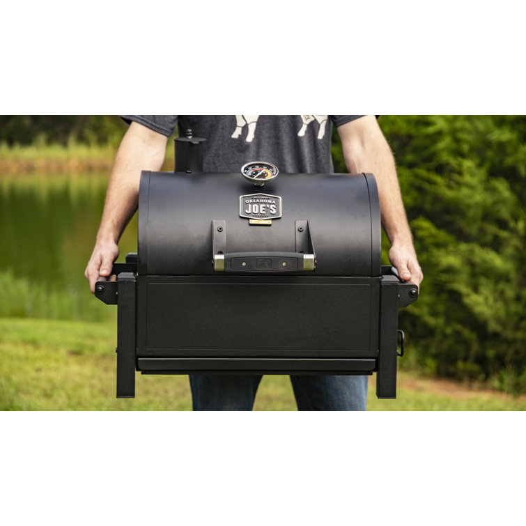 Rambler 218 sq in Heavy-Duty Black Steel Tabletop Charcoal Grill