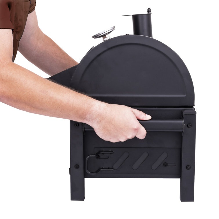 Rambler 218 sq in Heavy-Duty Black Steel Tabletop Charcoal Grill