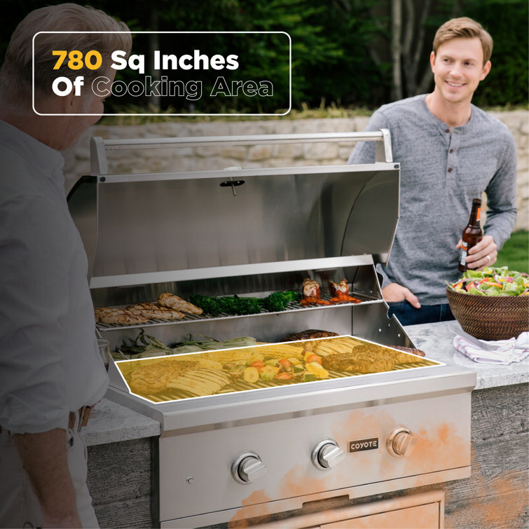 Coyote 34-Inch Stainless Steel Built-In Natural Gas Grill