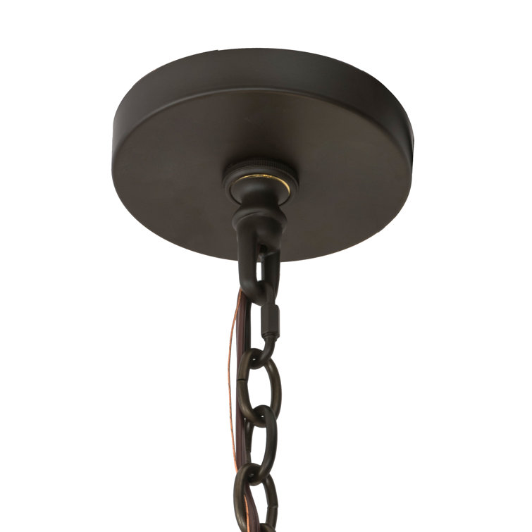 Oil Rubbed Bronze 10-Light Crystal LED Chandelier