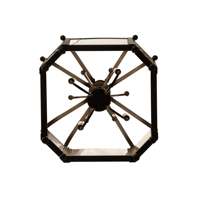 Oil Rubbed Bronze 10-Light Crystal LED Chandelier