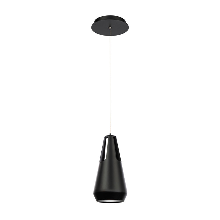 Black Aluminum LED Mini Pendant Light