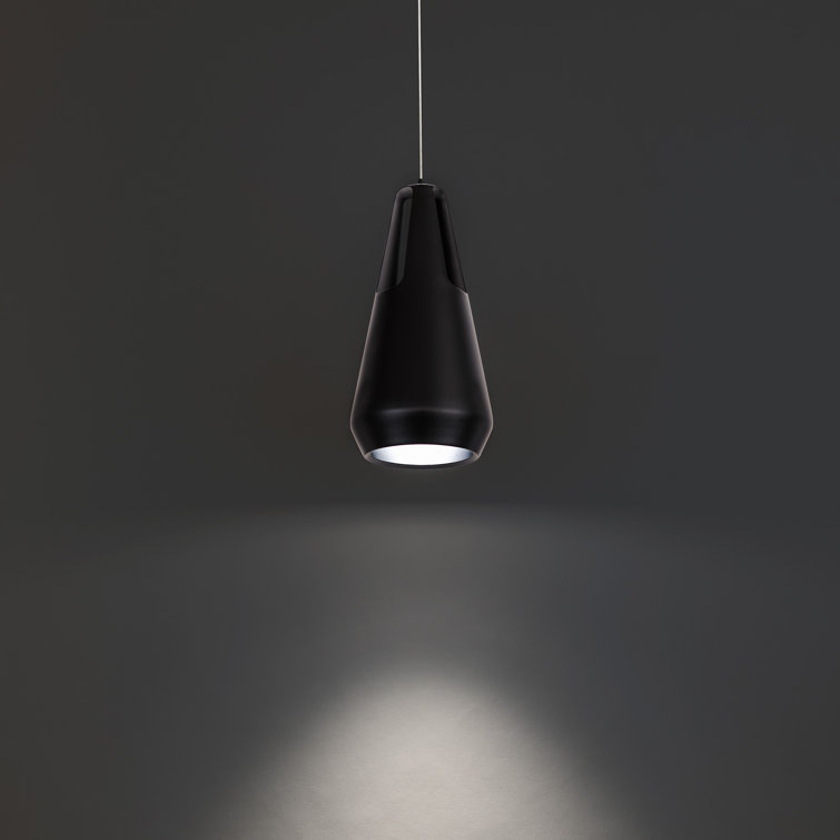 Black Aluminum LED Mini Pendant Light