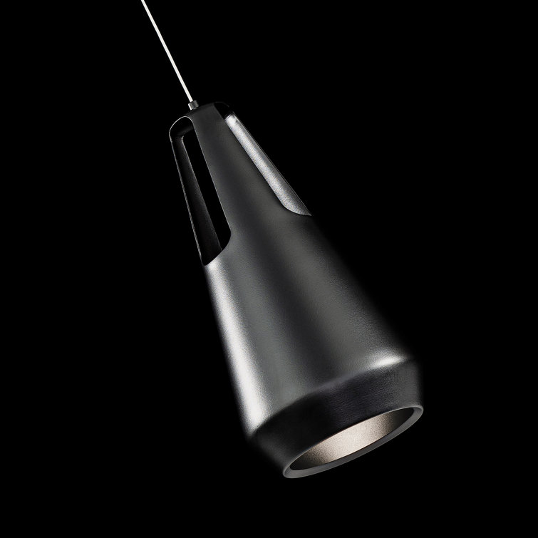 Black Aluminum LED Mini Pendant Light