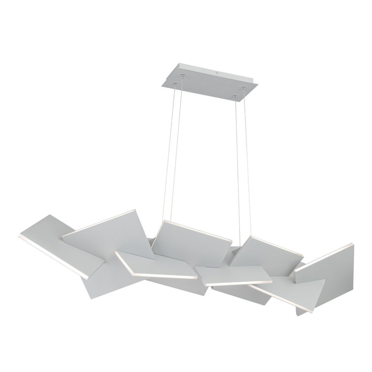Modern Titanium Black LED Pendant with Sanded Acrylic Diffuser
