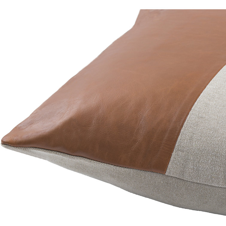 Tawny Patchwork Cotton Throw Pillow