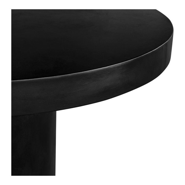 Cassius Black Concrete Round Formal Dining Table