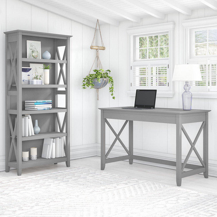 Key West 48'' Cape Cod Gray Engineered Wood Writing Desk