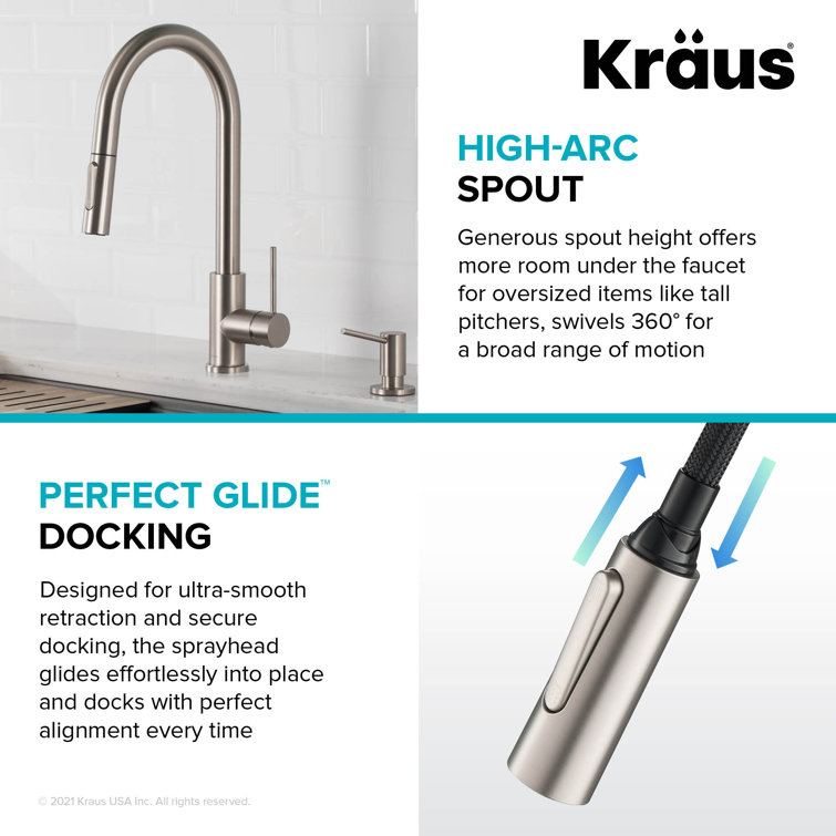 Stainless Steel Single Handle Pull Down Kitchen Faucet