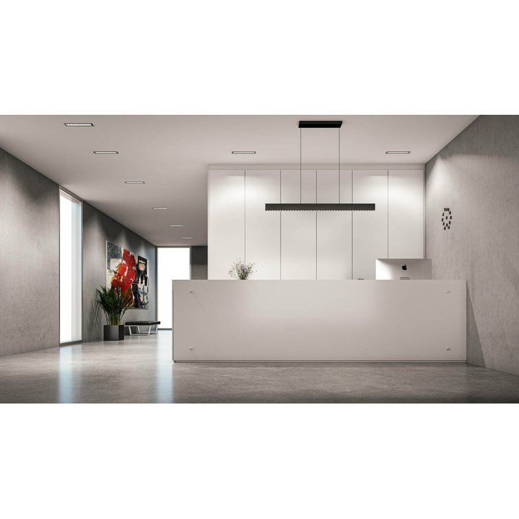 White LED Recessed Linear Light with 10 Mini Spots