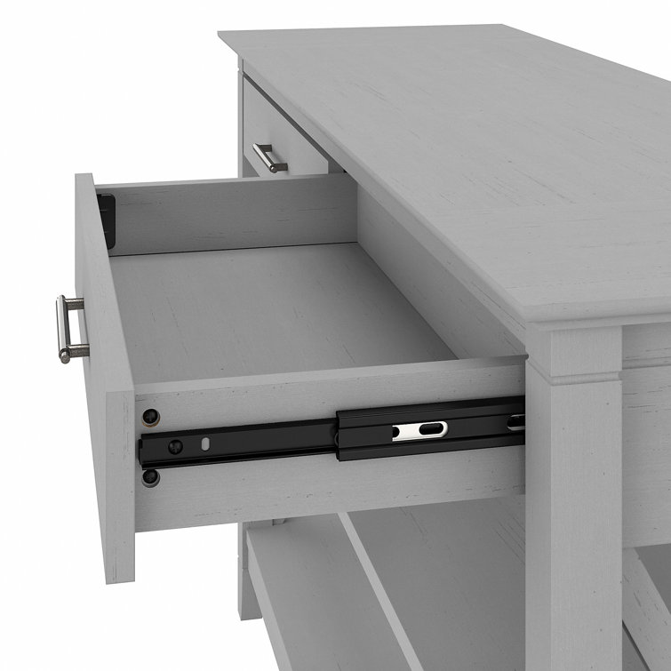 Cape Cod Gray 47" Modern Farmhouse Console Table with Storage