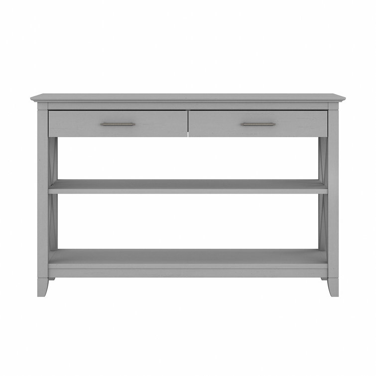 Cape Cod Gray 47" Modern Farmhouse Console Table with Storage