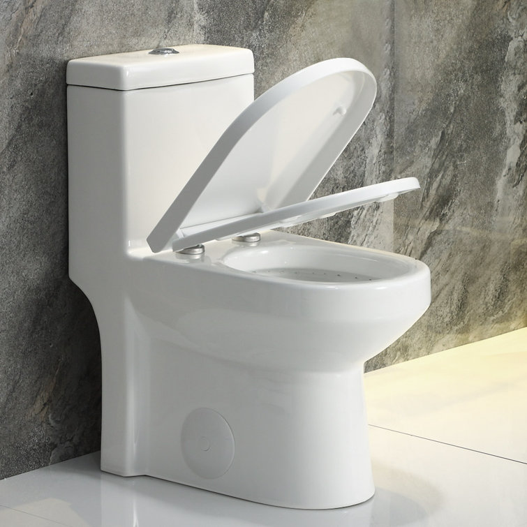 White Round Soft Close Toilet Seat with Stainless Steel Hinges