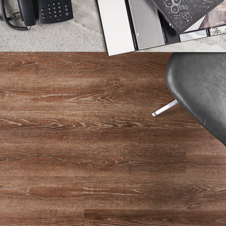 Metro Oak Brown 6'' x 48'' Waterproof Vinyl Plank Flooring