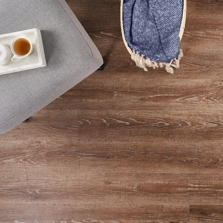 Metro Oak Brown 6'' x 48'' Waterproof Vinyl Plank Flooring