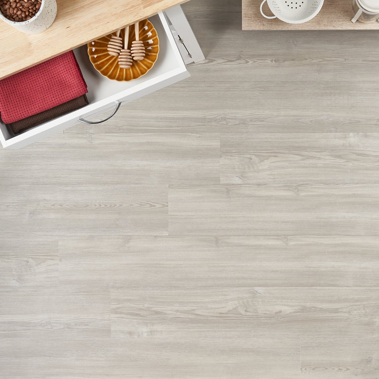 White Oak Vintage Gray Waterproof Vinyl Plank Flooring