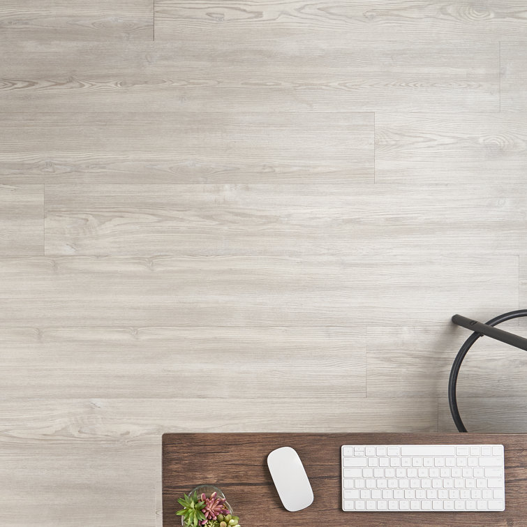 White Oak Vintage Gray Waterproof Vinyl Plank Flooring