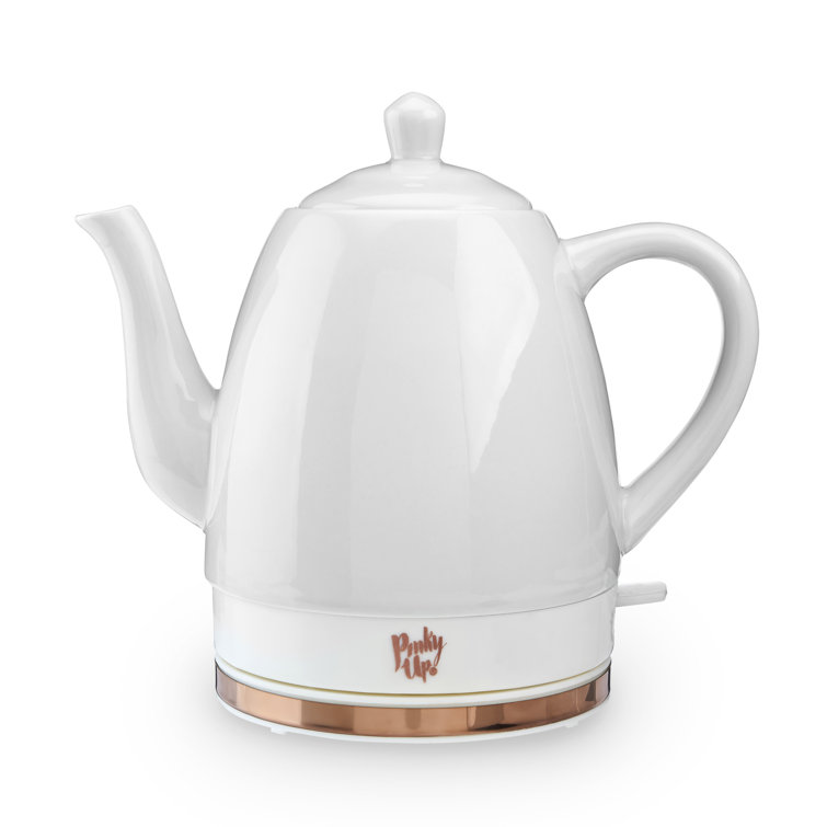 Noelle 1.5L Grey Ceramic and Rose Gold Electric Tea Kettle