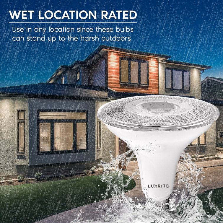 15 Watt (120 Watt Equivalent), PAR38 LED, Dusk to Dawn Light Bulb, E26/Medium (Standard) Base