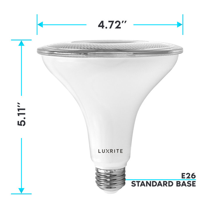 15 Watt (120 Watt Equivalent), PAR38 LED, Dusk to Dawn Light Bulb, E26/Medium (Standard) Base